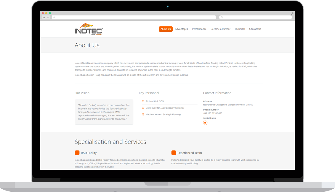 Inotec International Website Inotec International Website
